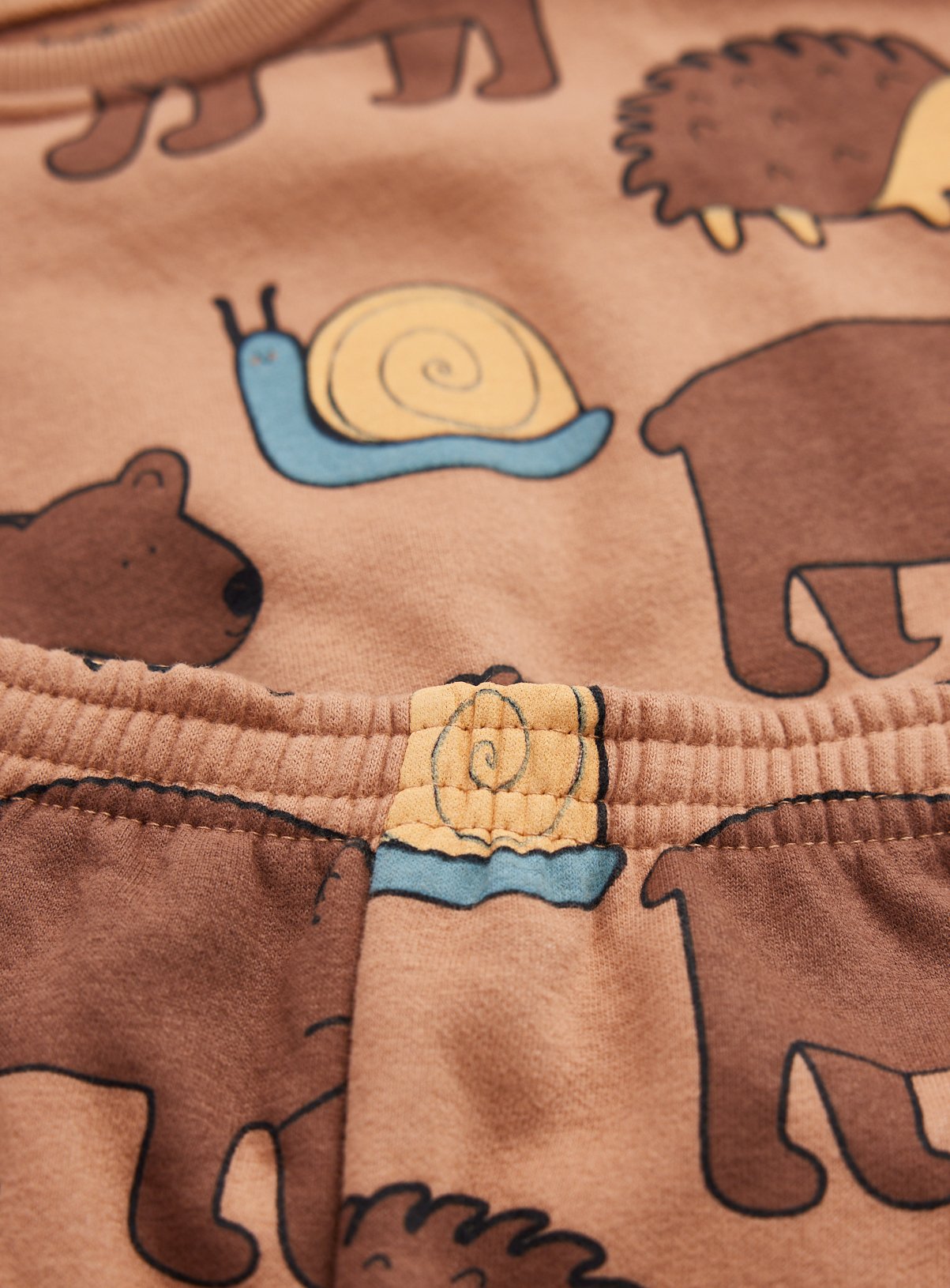 Brown Woodland Animal Sweat Set 12-18 months - Image 2 thumbnail